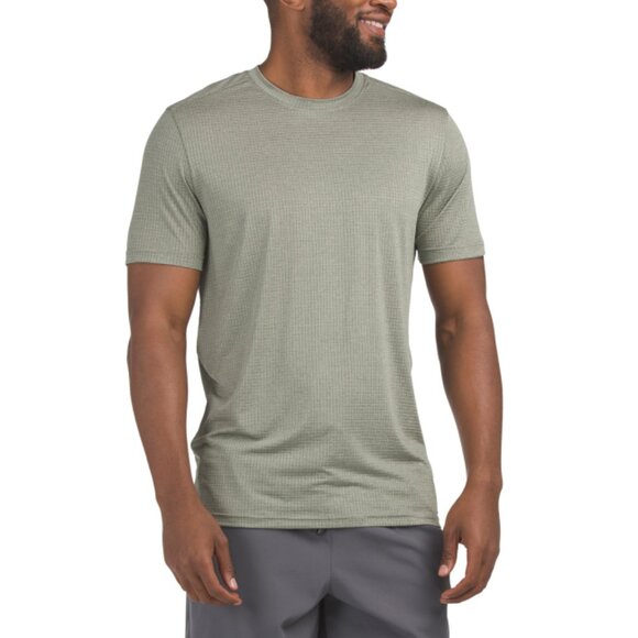SPYDER Moss Heather Grid Textured Active Tee - Picture 1 of 2